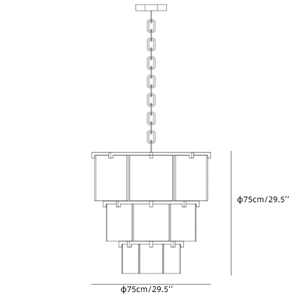 Octagonal Chandelier