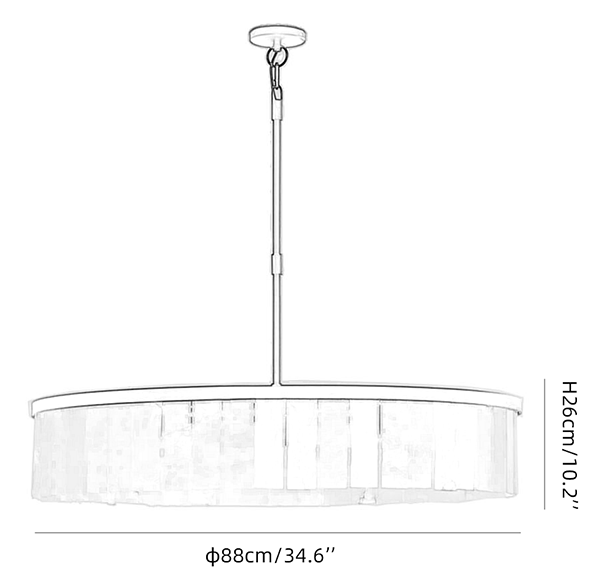 Round Marble Chandelier
