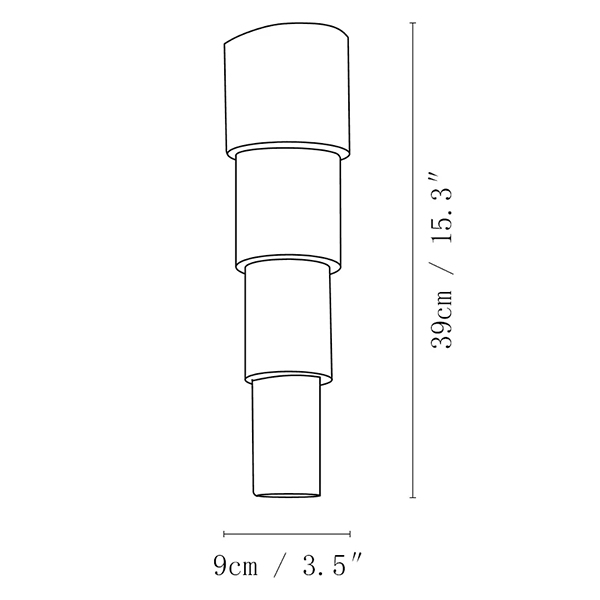Cylindrical Marble Wall Lamp